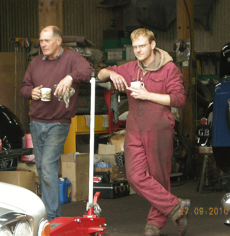 Harvey Wash & Matthew Tremayn in the Harvey wash Ltd workshop