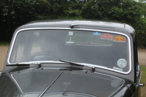 Rolls Royce Silver Dawn Windscreen, vehicle is grey/silver.