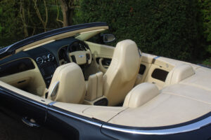 magnolia leather seats and interior of Bentley GTC